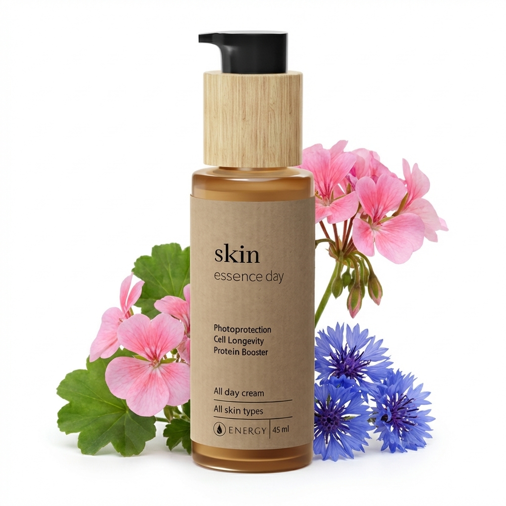 Skin essence day – denní pleťový krém s gerániem a chrpou